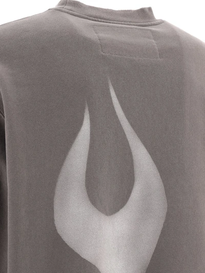 Shop Heron Preston "low Flames" Sweatshirt In Grey