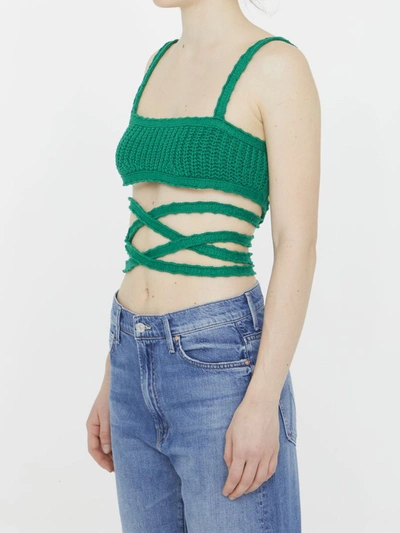 Shop Alanui Palm Springs Top In Green