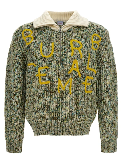 Shop Bluemarble Embroidery Half Zip Sweater Sweater, Cardigans Multicolor