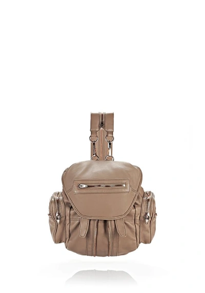 Alexander Wang Mini Marti In Washed Latte With Rose Gold In Nude