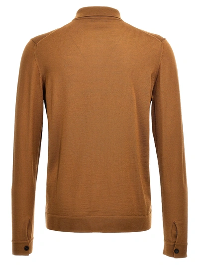 Shop Roberto Collina Knitted Shirt Shirt, Blouse Beige