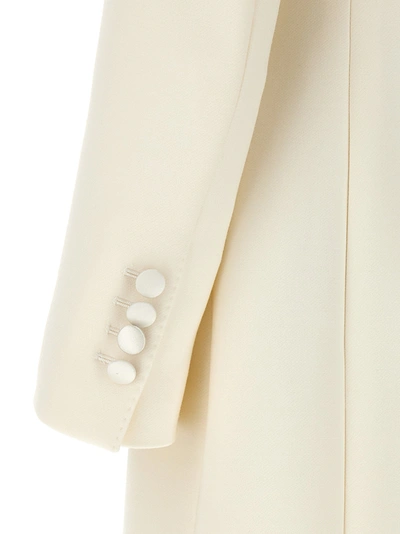 Shop Dolce & Gabbana Long Double Breast Coat Coats, Trench Coats White