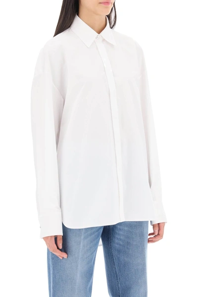 Shop Versace Oversized Poplin Shirt