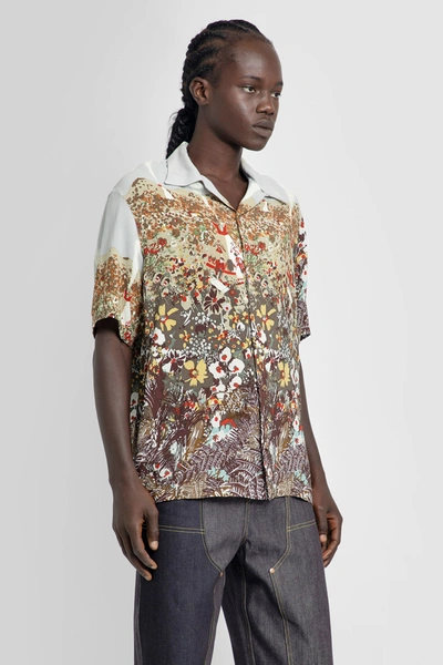 Kapital Aloha Convertible-collar Printed Crepe Shirt In Multicolor