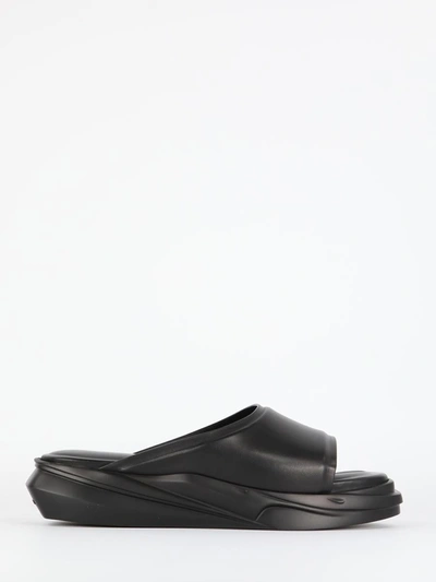Shop Alyx Black Leather Sandals