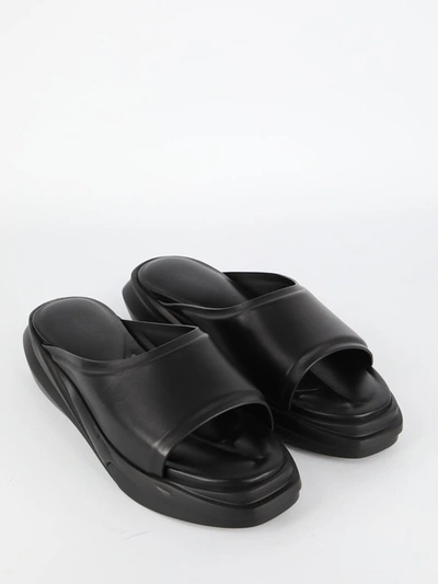 Shop Alyx Black Leather Sandals