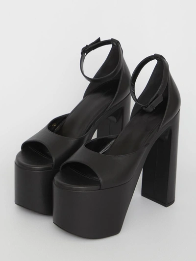 Shop Balenciaga Camden Sandals In Black