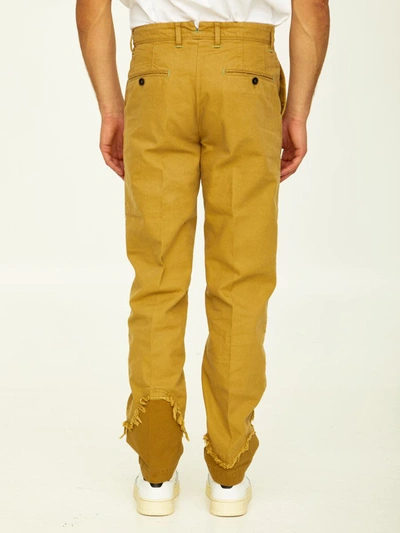 Incotex Red X Facetasm Camel Cotton Trousers In Beige