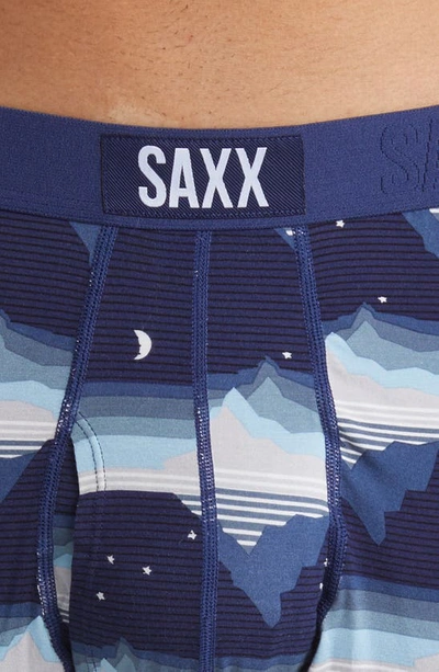 Shop Saxx Ultra Super Soft Relaxed Fit Boxer Briefs In Go With The Floe- Navy