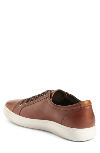 Ecco Soft 7 Sneaker In Mahogany