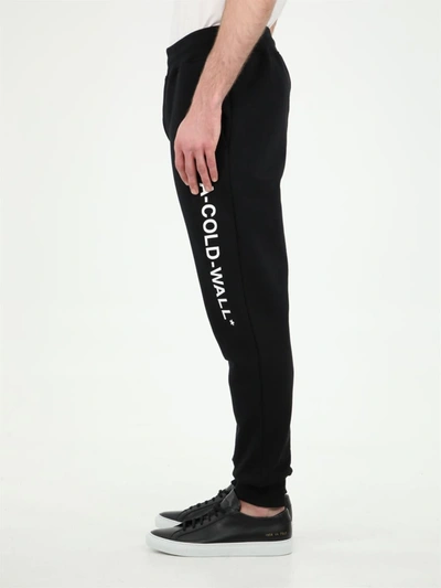 Shop A-cold-wall* Black Joggers With Logo