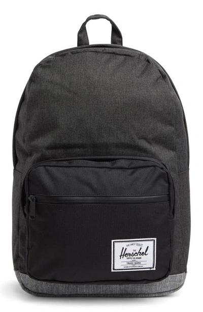 Shop Herschel Supply Co Pop Quiz Backpack In Black Crosshatch/ Raven