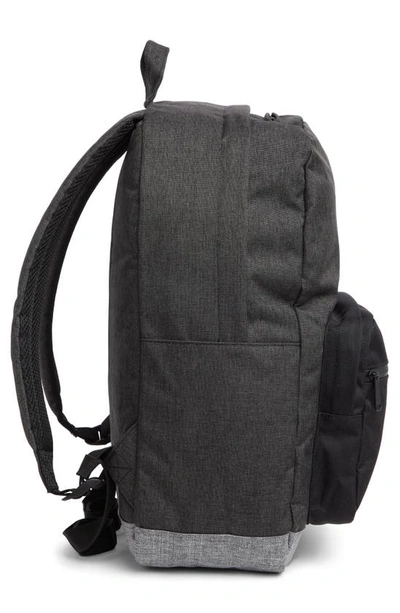 Shop Herschel Supply Co Pop Quiz Backpack In Black Crosshatch/ Raven