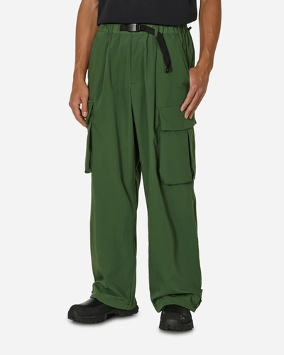 Shop Gramicci F/ce Technical Cargo Wide Pants Olive In Green