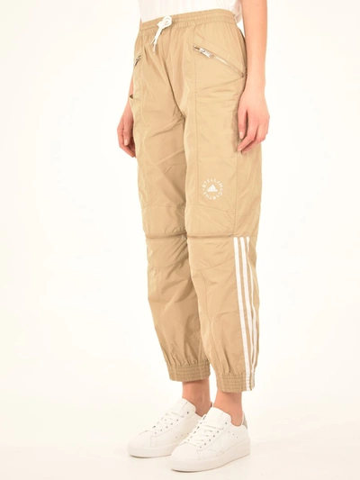 Shop Stella Mccartney Beige Sports Trousers
