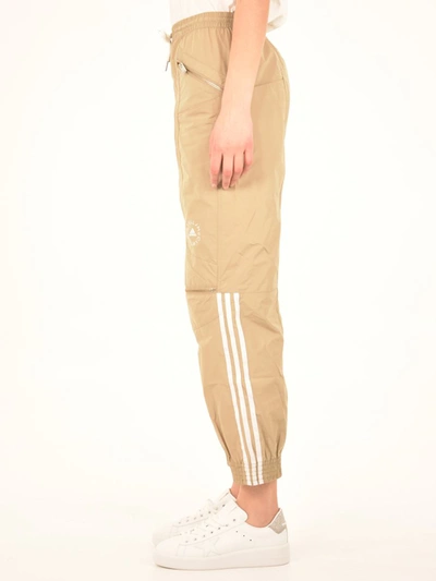 Shop Stella Mccartney Beige Sports Trousers
