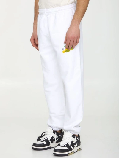 Shop Off-white Brush Arrows Track Pants In White