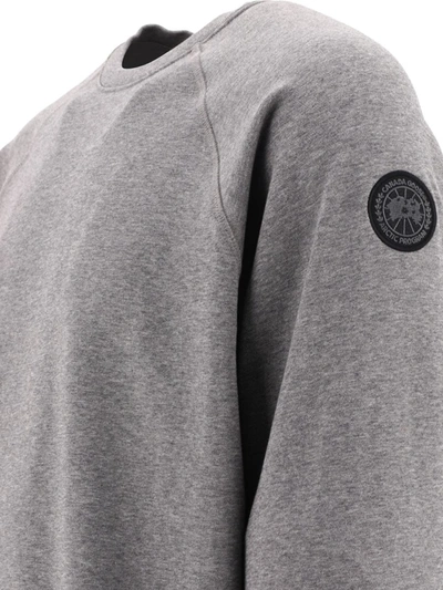 Shop Canada Goose "huron" Sweatshirt In Grey
