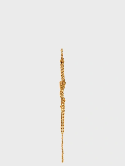 Alessandra Rich Brass Chain Link Choker In Gold