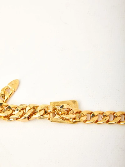 Alessandra Rich Brass Chain Link Choker In Gold
