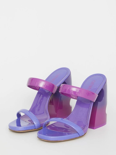 Off-white Bulky Slides In Fuchsia
