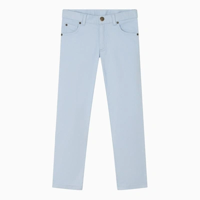 Shop Bonpoint Light Slim Jeans In Blue