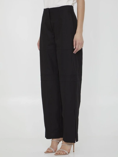 Jil Sander Women Cotton Cargo Pants In Black