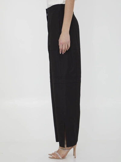 Shop Jil Sander Cotton Cargo Pants In Black