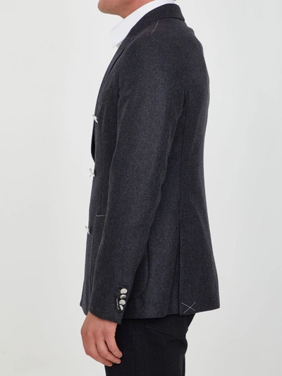 Tonello Grey Wool Jacket In Grey
