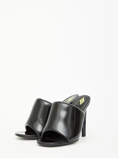 Shop Attico Black Rem Sandals