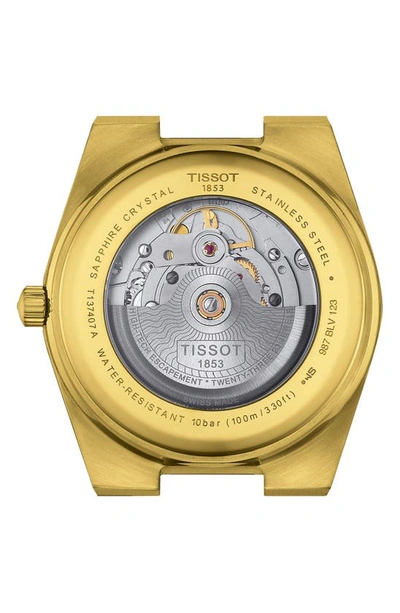Tissot Prx Powermatic 80 Automatic Champagne Dial Gold-tone Steel Men's Watch T137.407.33.021.00 In Gold