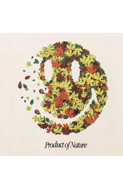 Shop Market Smiley® Product Of Nature Cotton Graphic T-shirt In Ecru