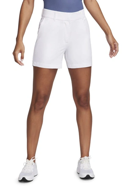 Shop Nike Dri-fit Victory Golf Shorts In White/ Black