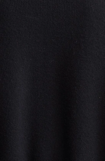 Alexander Wang Cropped Cardigan With Ball Chain Necklace Black In Black