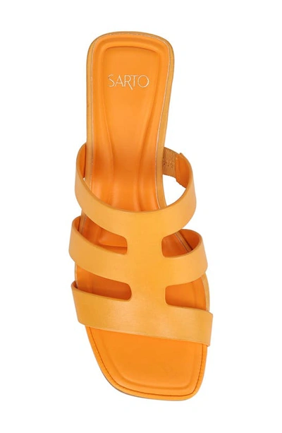 Shop Sarto By Franco Sarto Franco Sarto Flexa Carly Slide Sandal In Orange