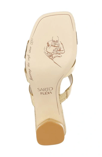 Shop Sarto By Franco Sarto Flexa Carly Slide Sandal In Gold 2