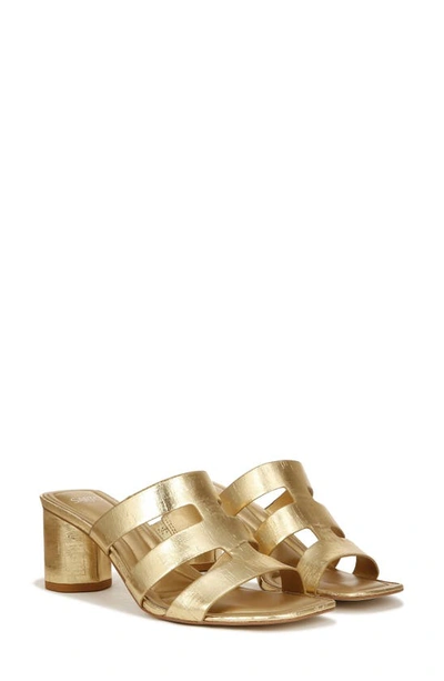 Shop Sarto By Franco Sarto Flexa Carly Slide Sandal In Gold 2
