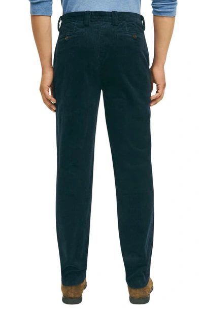 Shop Brooks Brothers Slim Fit Corduroy Pants In Dark Navy