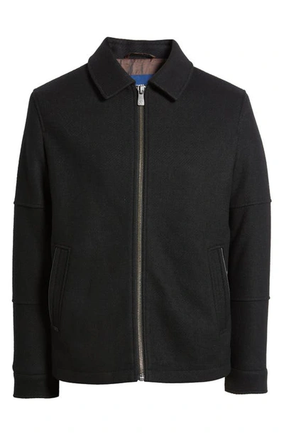 Shop Hart Schaffner Marx Paloma Wool Blend Twill Jacket In Black Twill