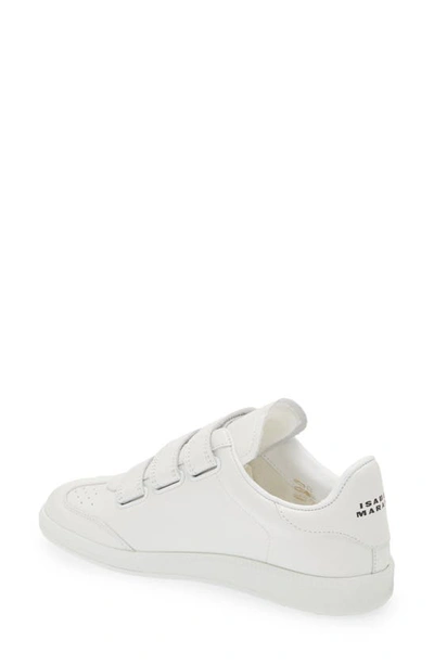 Shop Isabel Marant Beth Low Top Sneaker In White/ Silver