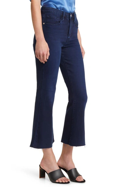 Shop Frame Le Crop Flare Raw Hem Jeans In Fiona