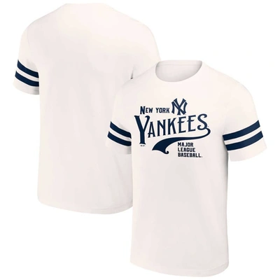 Shop Darius Rucker Collection By Fanatics Cream New York Yankees Yarn Dye Vintage T-shirt In White