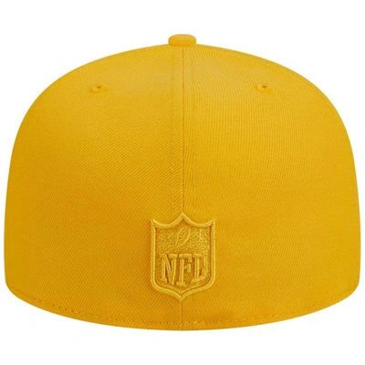 Shop New Era Gold Green Bay Packers Color Pack 59fifty Fitted Hat