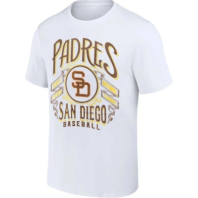 Shop Darius Rucker Collection By Fanatics White San Diego Padres Distressed Rock T-shirt