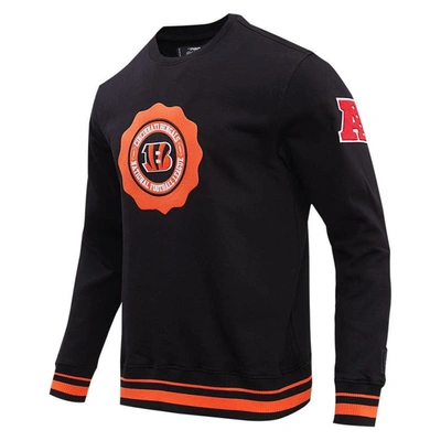 Shop Pro Standard Black Cincinnati Bengals Crest Emblem Pullover Sweatshirt