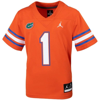 Shop Jordan Brand Youth  #1 Orange Florida Gators Untouchable Football Jersey