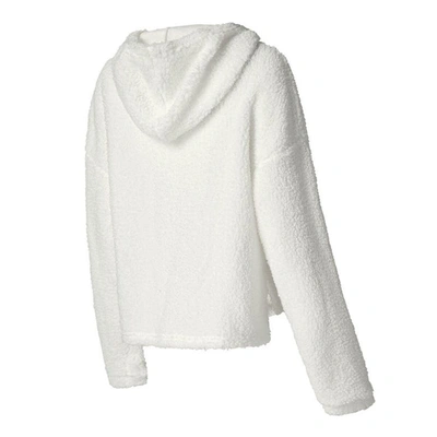 Shop Concepts Sport White Minnesota Vikings Fluffy Pullover Sweatshirt & Shorts Sleep Set
