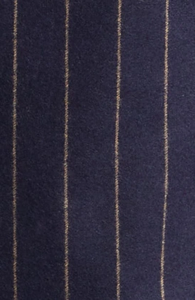Eleventy Pinstripe Wool & Cashmere Stretch Flannel Suit In Navy