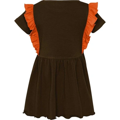 Shop Outerstuff Girls Preschool Brown Cleveland Browns Too Cute Tri-blend Dress