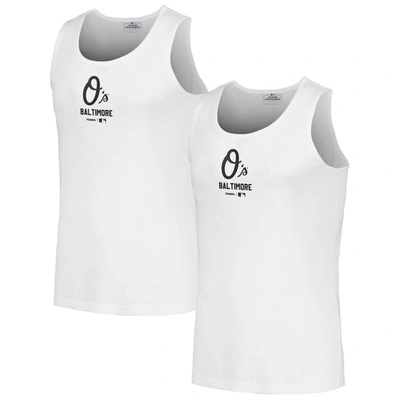 Shop Pleasures White Baltimore Orioles Two-pack Tank Top